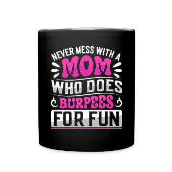 Burpees Exercices Entraînement - Mug uni - noir - Devant
