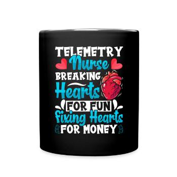 Nursing Assistent Design - Tasse einfarbig - Schwarz - Vorne