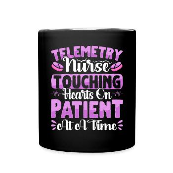 Nursing Assistent Design - Tasse einfarbig - Schwarz - Vorne