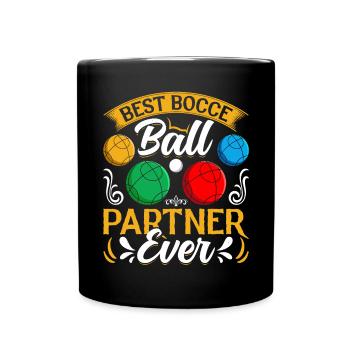 Funny Bocce Game - Full Colour Mug - black - Front