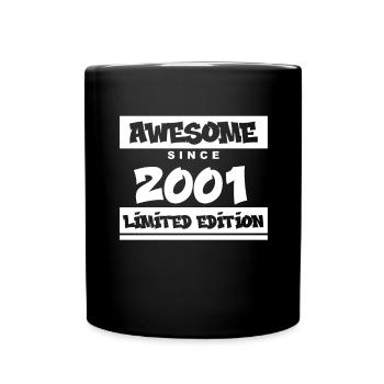 2001 - Born in 2001 - Fantastic since 2001 - Full Colour Mug - black - Front