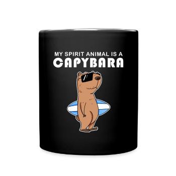 Capybara Wasserschwein Capybaras - Mug uni - noir - Devant