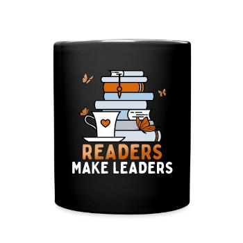 Readers Make Guide Bookworm National Book Day - Full Colour Mug - black - Front