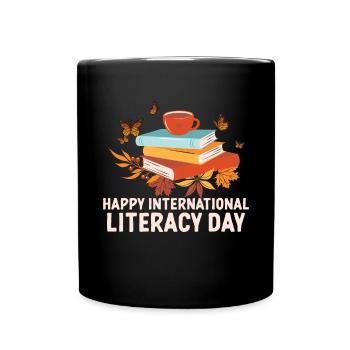 Félicitations à l’occasion de la Journée internationale - Mug uni - noir - Devant