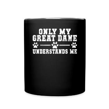 Great Dane Gifts - Tasse einfarbig - Schwarz - Vorne