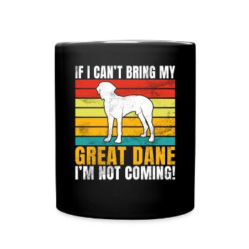 Great Dane Gifts - Tasse einfarbig - Schwarz - Vorne