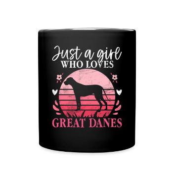 Great Dane Gifts - Tasse einfarbig - Schwarz - Vorne