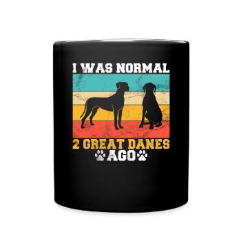 Cadeaux de Dogue allemand - Mug uni - noir - Devant