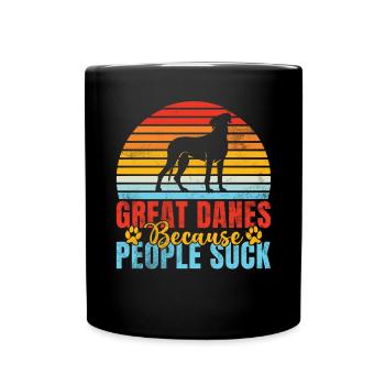 Great Dane Gifts - Full Colour Mug - black - Front