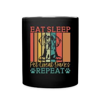 Cadeaux de Dogue allemand - Mug uni - noir - Devant