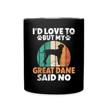 Great Dane Gifts - Full Colour Mug - black - Front