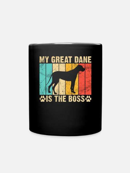 Great Dane Gifts - Tasse einfarbig - Schwarz