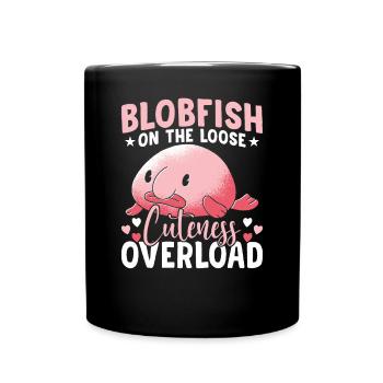 Surcharge de gentillesse du propriétaire de Blobfish - Mug uni - noir - Devant