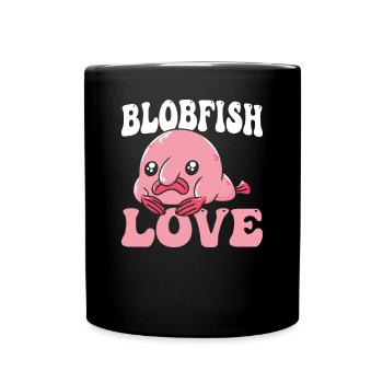 Blobfish Liebe Blobfishes Besitzer Liebhaber Fisch - Tasse einfarbig - Schwarz - Vorne