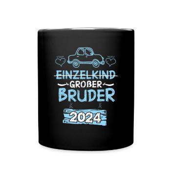 Großer Bruder 2024 - Tasse einfarbig - Schwarz - Vorne