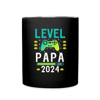 Papa Level Loading 2024 - Full Colour Mug - black - Front