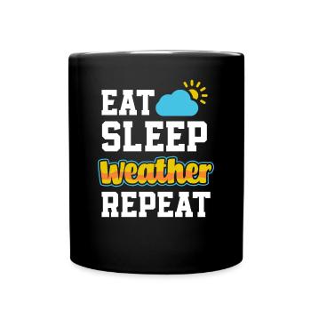 Meteorologist Meteorology Storm Chaser Gift - Full Colour Mug - black - Front
