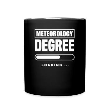 Meteorologe Meteorologie Sturmjäger Geschenk - Tasse einfarbig - Schwarz - Vorne