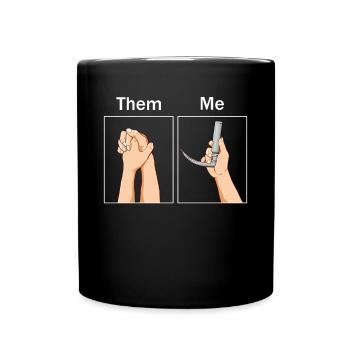 Drôle d’anesthésiste anesthésiste anesthésique laryngoscope - Mug uni - noir - Devant