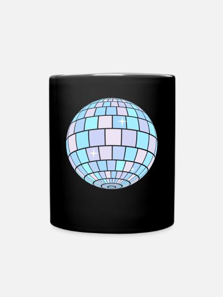 Esthétisme pastel danois Disco Ball - Mug uni - noir