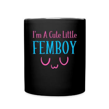 Je suis un mignon petit femboy UwU Crossdressing - Mug uni - noir - Devant