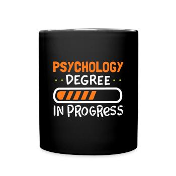Cute Psychology Themed Gift For College Student - Full Colour Mug - black - Front