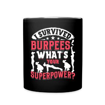 Burpees Exercices Entraînement - Mug uni - noir - Devant