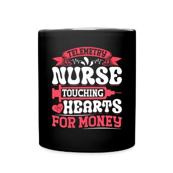 Nursing Assistent Design - Tasse einfarbig - Schwarz - Vorne
