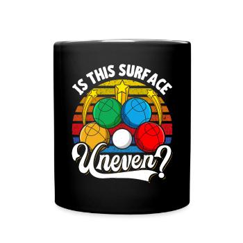 Funny Bocce Game - Full Colour Mug - black - Front