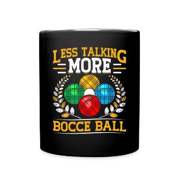 Funny Bocce Game - Full Colour Mug - black - Front