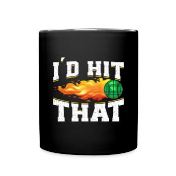 Funny Bocce Game - Full Colour Mug - black - Front