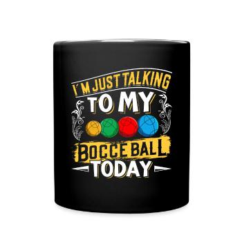 Funny Bocce Game - Full Colour Mug - black - Front