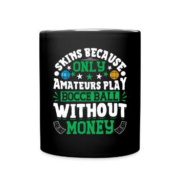 Funny Bocce Game - Full Colour Mug - black - Front