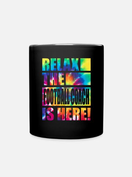 Football Coach Lustiger Spruch - Tasse einfarbig - Schwarz
