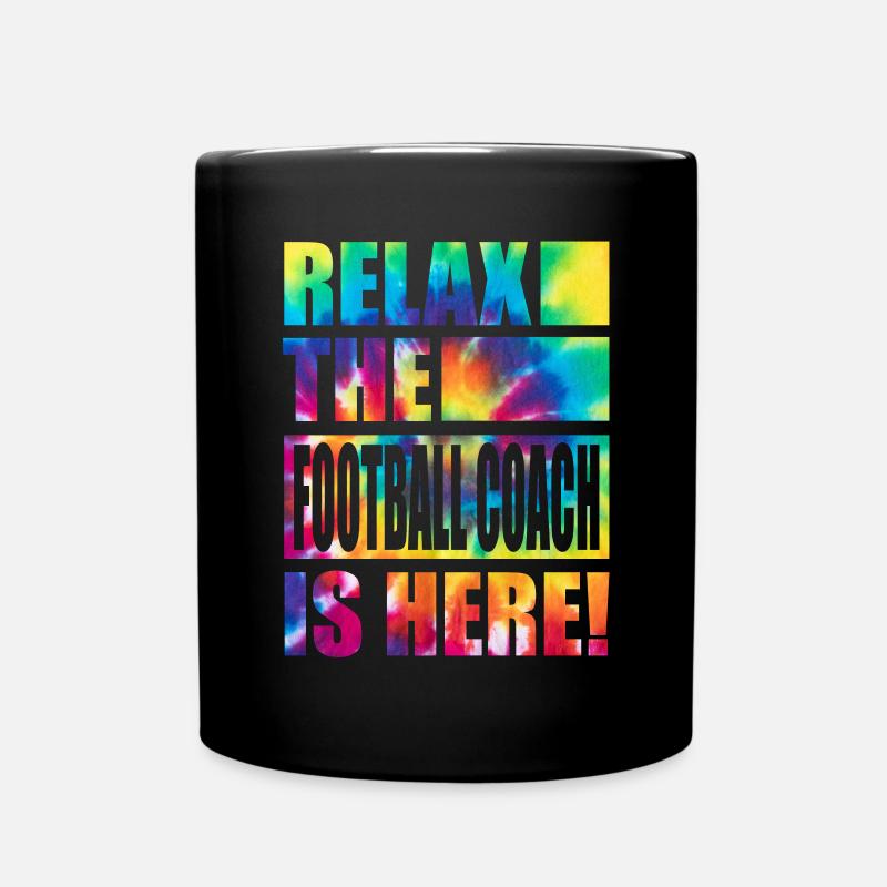 Football Coach Lustiger Spruch - Tasse einfarbig - Schwarz