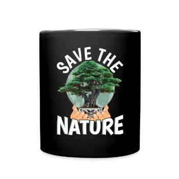 Sauver la nature Changement climatique - Mug uni - noir - Devant