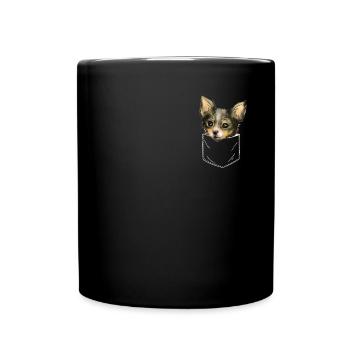 Chien Chihuahua Propriétaire de chien Gechenkidee - Mug uni - noir - Devant