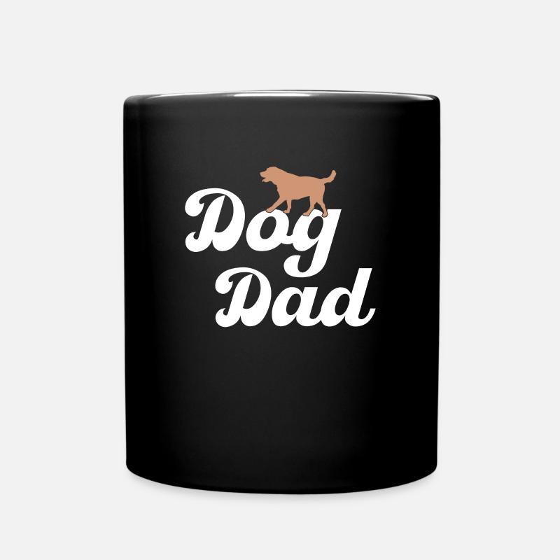 Hundepapa dog dad - Tasse einfarbig - Schwarz