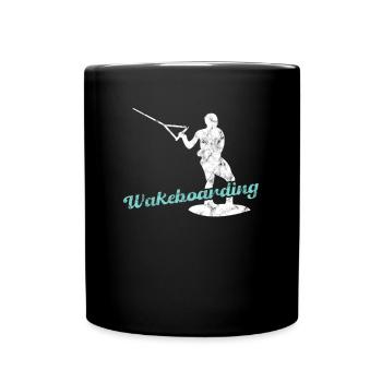 Wakeboarding - Tasse einfarbig - Schwarz - Vorne