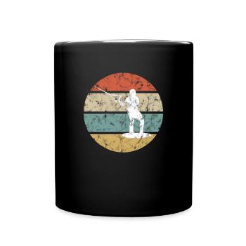 Wakeboarding Retro - Tasse einfarbig - Schwarz - Vorne