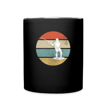 Wakeboarding Retro - Tasse einfarbig - Schwarz - Vorne