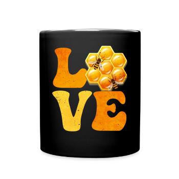 Beekeeping, beekeepers, honey, bees, honey - Full Colour Mug - black - Front