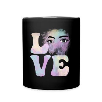 Cosmetologist Cosmetology Makeup Eyelashes - Full Colour Mug - black - Front