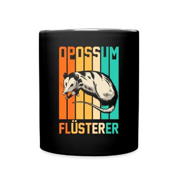 Opossum - Tasse einfarbig - Schwarz - Vorne