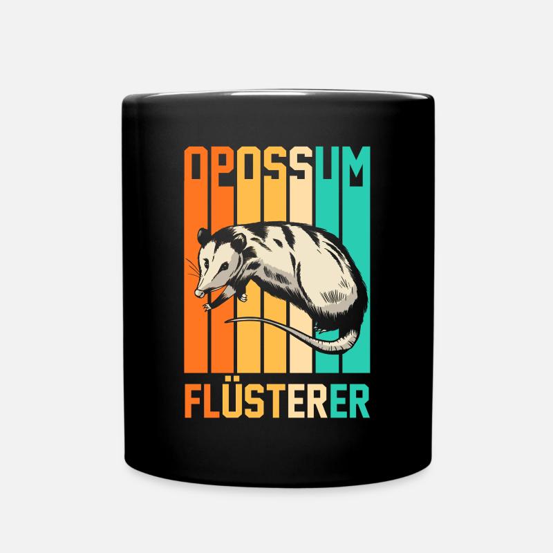 Opossum - Tasse einfarbig - Schwarz