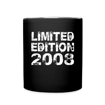 Limited Edition 2008 Geburtstag 2008 Geburtstag - Tasse einfarbig - Schwarz - Vorne