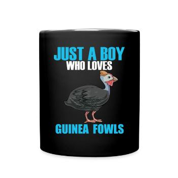 Perlhühner Perlhuhn Pintade - Mug uni - noir - Devant
