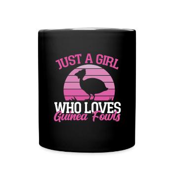 Perlhühner Perlhuhn Pintade - Mug uni - noir - Devant