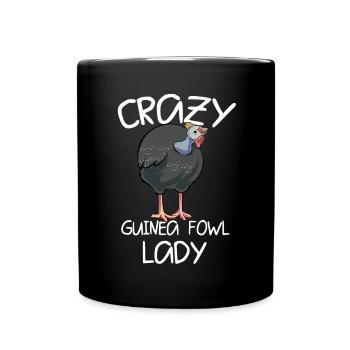 Perlhühner Perlhuhn Pintade - Mug uni - noir - Devant
