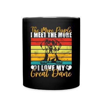 Great Dane Gifts - Tasse einfarbig - Schwarz - Vorne